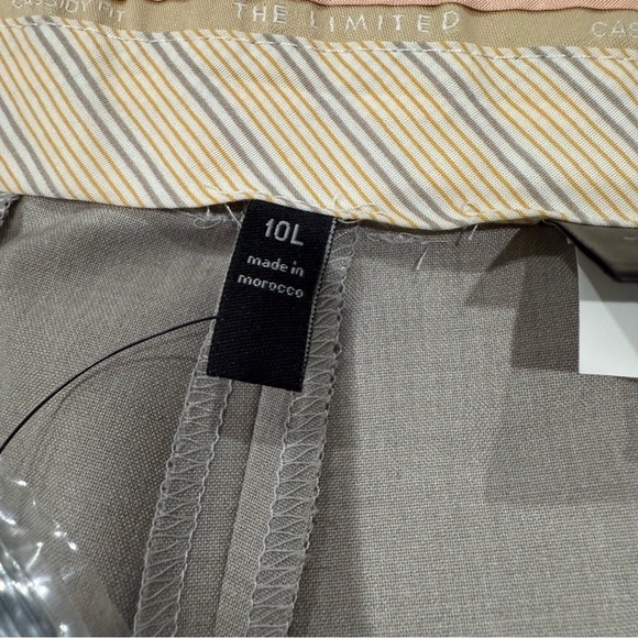 The Limited Light Gray fit and flare Leg Cassidy Fit Pants Size 10Long NWT - Picture 4 of 16